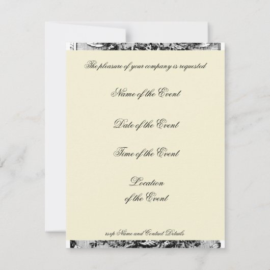 キャロライン 招待状 (裏面)