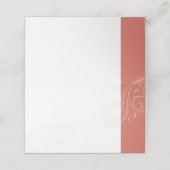 キャロリン結婚ズ座席表、コーラル プレイスカード (外部開封)