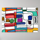 キャロリン・ファグの「街の地図」デザイン ポスター (正面)