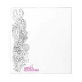 キャロルのドードルズメモ帳 ノートパッド (正面)