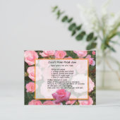 キャロルのバラペタルジャムレシピはがき ポストカード (スタンド正面)