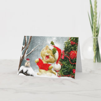 キャロルの歌手のクリスマスカード シーズンカード