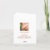 キャロルのGladiolaの悔やみや弔慰カード カード (裏面)