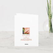 キャロルのGladiolaの挨拶状 カード (裏面)