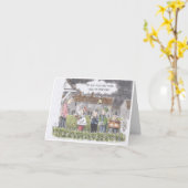 キャロルシンガークリスマスカード カード (黄色い花)