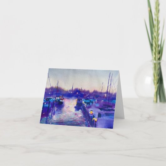 キャロルズクリークサンセット: Notecard カード (正面)