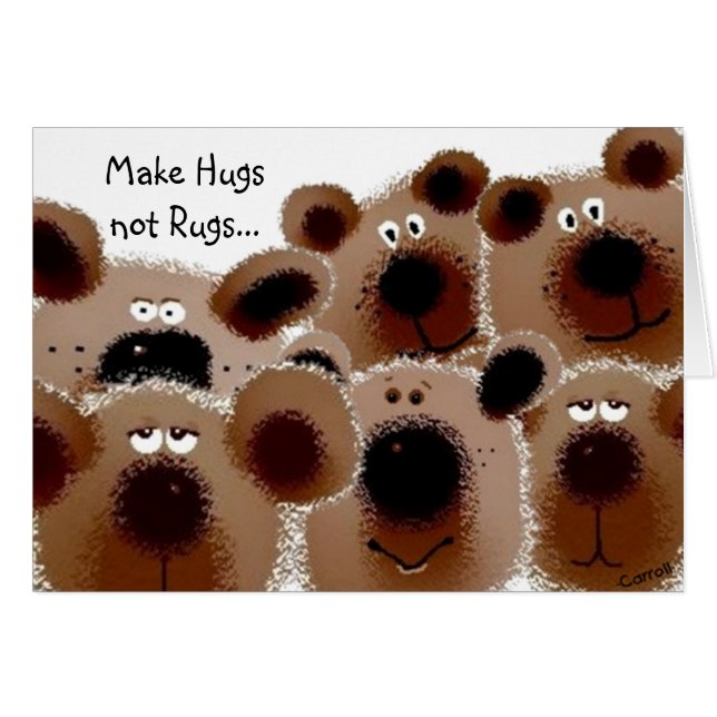 キャロルテディベアカード (正面横)