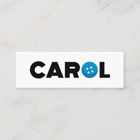 キャロルボタン スキニー名刺 (正面)