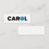 キャロルボタン スキニー名刺 (正面/裏面)