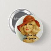 キャロルボタン 缶バッジ (正面&裏面)