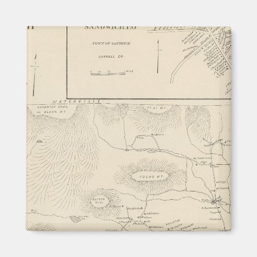 キャロル株式会社サンドウィッチ マグネット (正面)