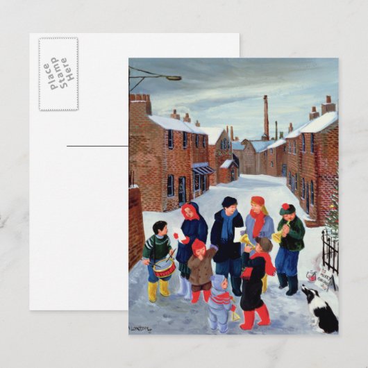 キャロル歌手 ポストカード (正面/裏面)