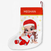 キャロル・フェアリー・ガールと星 スモールクリスマスストッキング (裏面)