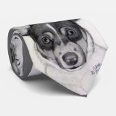 キャロルZeock著おもちゃのラットテリアのタイのアートワーク ネクタイ (ロール)