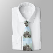 キャロルZeock著オリジナルのアートワークが付いているグレイハウンドのタイ ネクタイ (タイ)