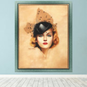 キャロレロンバードポートレートバイシャルルゲイツシェルドン キャンバスプリント (インサイチュ (ウッドフロア))