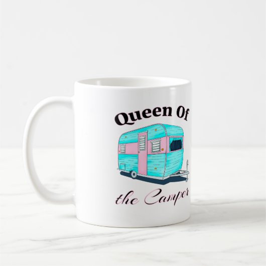 キャンおもしろいパーRVの女王 コーヒーマグカップ (左)