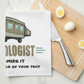 キャンおもしろいピング キッチンタオル (四つ折り)