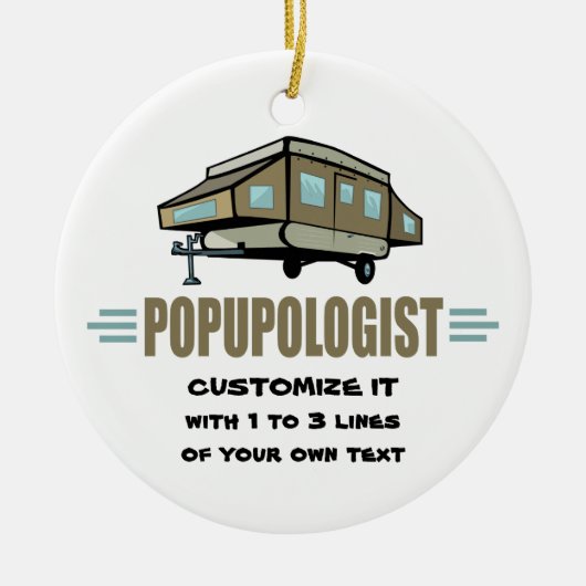 キャンおもしろいピング セラミックオーナメント (正面)