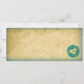 キャンカン・トワイライト・ビーチ・ボーディングパス・ウェディングアクア 招待状 (裏面)