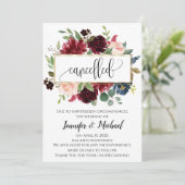 キャンセルされた延期されたフローライベントの発表 招待状 (スタンド正面)