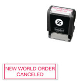 キャンセルされた赤インクのスタンプ セルフインキングスタンプ (インサイチュ)