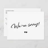 キャンセルは白黒でお願い致します ポストカード (正面/裏面)