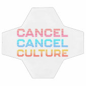 キャンセルカルチャーミームカスタムの背景色 サッカーボール (フラット)