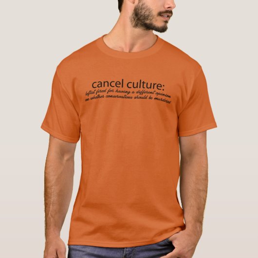 キャンセルカルチャー Tシャツ (正面)