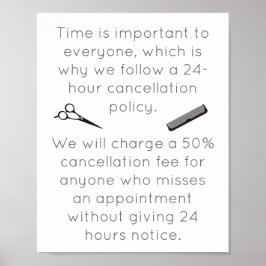 キャンセルポリシーポスター ポスター