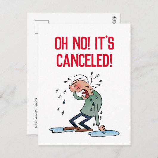 キャンセル延期されたキャンセルイベント漫画 ポストカード (正面/裏面)