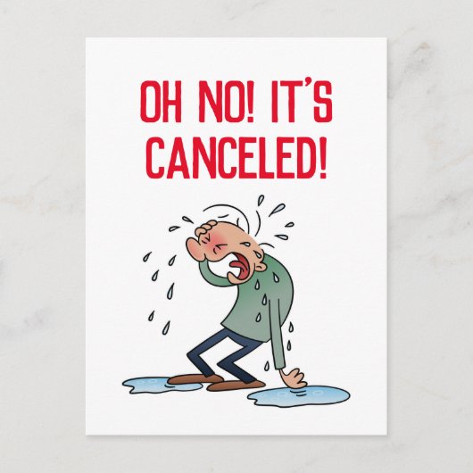 キャンセル延期されたキャンセルイベント漫画 ポストカード (正面)
