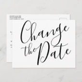キャンセル日の変更イベント モダン ポストカード (正面/裏面)