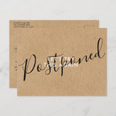 キャンセル日の変更イベント 素朴 ポストカード (正面/裏面)