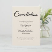 キャンセ結婚ル発表クリームカード 招待状 (スタンド正面)