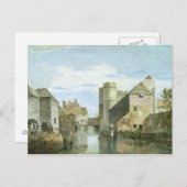 キャンタベリーのウェストゲート (紙にボディカラー) ポストカード (正面/裏面)