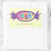 キャンディおいしいステッカー 長方形シール (バッグ)