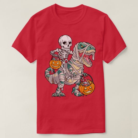 キャンディおもしろいサウルスキャンディーコーン恐竜のハロウィーン Tシャツ (デザイン正面)
