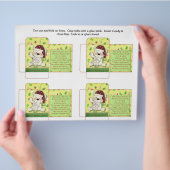 キャンディおもしろいパケット極性ベアウンチ付きことわざ チラシ (手)