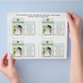 キャンディおもしろいパケット雪だるまウンチ付きことわざ チラシ (手)