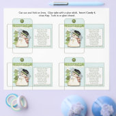 キャンディおもしろいパケット雪だるまウンチ付きことわざ チラシ (シングル)