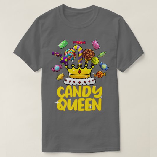 キャンディおもしろい恋人デザイン棒つきキャンデー女性女子キッズ Tシャツ (デザイン正面)