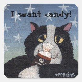 キャンディが欲しい！ステッカー スクエアシール