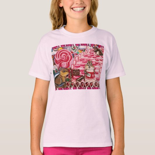 "キャンディが欲しい" ルーズシャツ Tシャツ (正面)