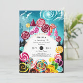 キャンディきらめくお洒落ランド誕生日 招待状 (スタンド正面)