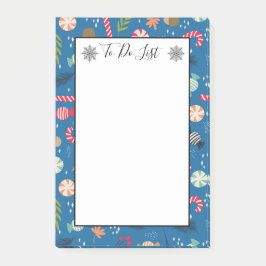 キャンディと包まれたクリスマスキャンディがリストに ポストイット