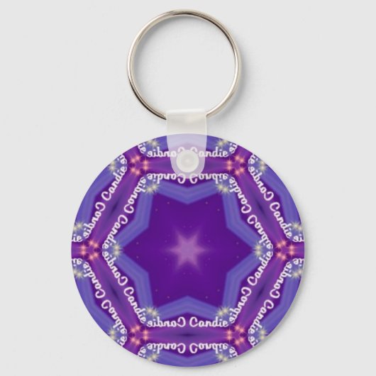 キャンディのカレイドスコープのキーチェーンが靴にマッチ キーホルダー (正面)