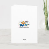 キャンディのサーフィンのバースデー・カード カード (裏面)