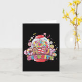 キャンディのセキュリティ面白いハロウィーンのコスチューム男の子の女の子 カード (黄色い花)