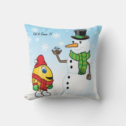 キャンディのタマネギの冬の枕 クッション (正面)